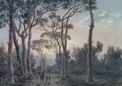 Florenz von einem Wald in der Nähe der Cascine von John Robert Cozens